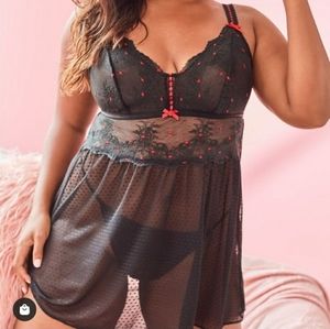 NWOT 💣 Cacique Babydoll Set